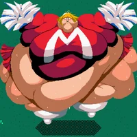 Fat cheerleader girl