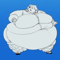 Fat office woman