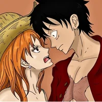 Luffy y Nami 