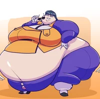 Fat business woman