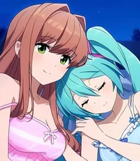 Monika and Miku