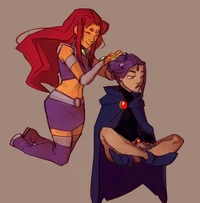 Starfire and Raven