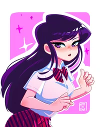 Komi-san 4th wall