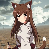 Tsundere catgirl