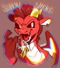Simon smokes 