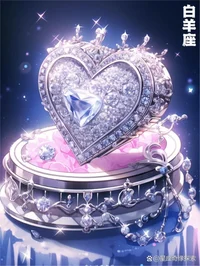 Jewel Heart Compact