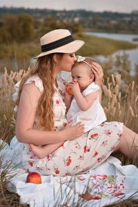 Mom and baby