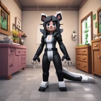 Minecraft skun girl
