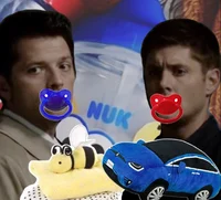 Baby Dean and Cas