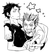 Bokuto y Akaashi