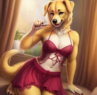 Crossdressing Dog