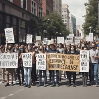 Eco-activism protest