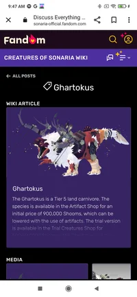 Creatures of sonaria