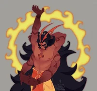 Burning spice cookie