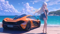 Girl and McLaren P1