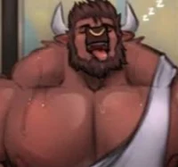 Sleeping bull