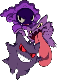 Gastly pokemon trio