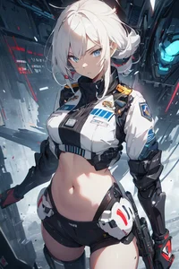 Police officer girl