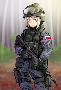 Russian Soldier Girl