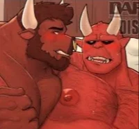 Bull and devil