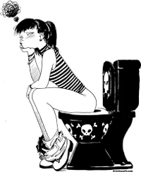 Goth gf with runs