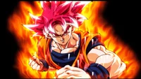 Goku ssj god with ui