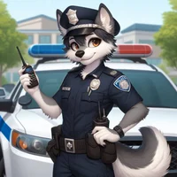 Wolf Police Officer