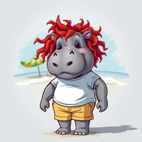 Aaron the hippo