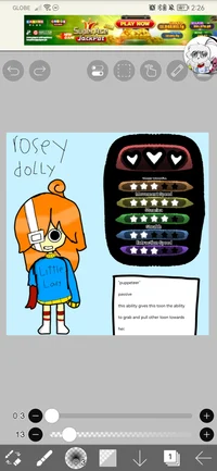 Thirteen- Rosey doll