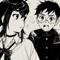 Momo and Okarun 