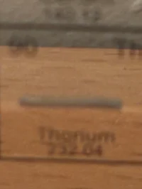 Stick of thorium