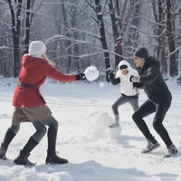 Snowball fight