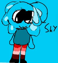 Sky the axolotl
