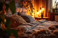 Sleeping in the bed