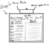 Isekai status screen