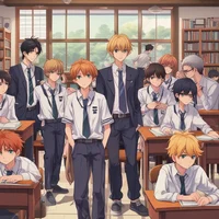 Anime boys school