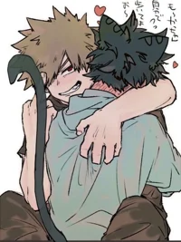 Katsuki -cat Izuku-
