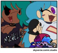 Fem Michelle and sky