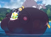 Scuba diver Pikachu