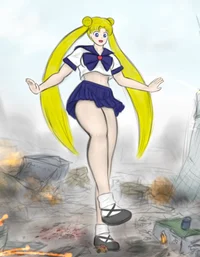 Giant Serena tsukino