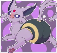 Espeon in diapers 