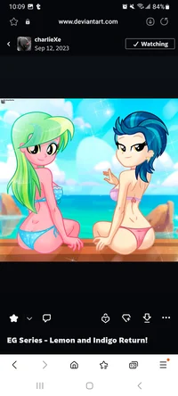 Lemon and indigo zap