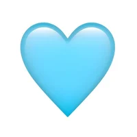 Lightblue heart emoj