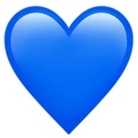 Blue heart emoji