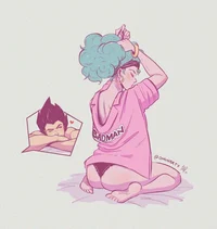 Vegeta and Bulma 