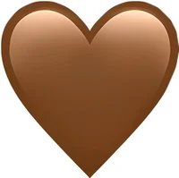 Brown heart emoji