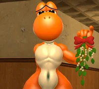 Femboy Orange Yoshi