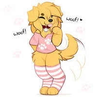 Furry femboy dog