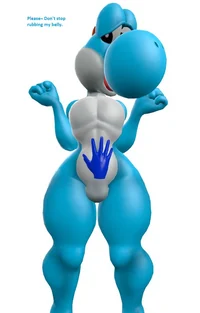 Femboy Blue Yoshi