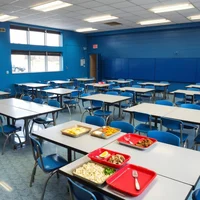 School cafetaria war